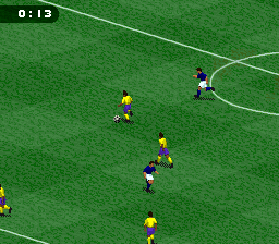 FIFA Soccer '96 (Europe) (En,Fr,De,Es,It,Sv) In game screenshot